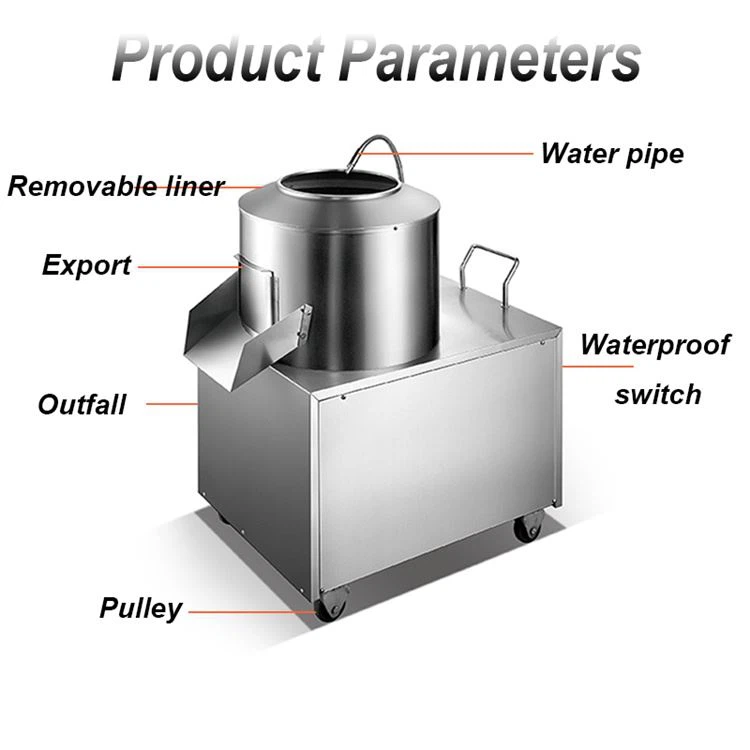 Potato Washing and Peeling Machine