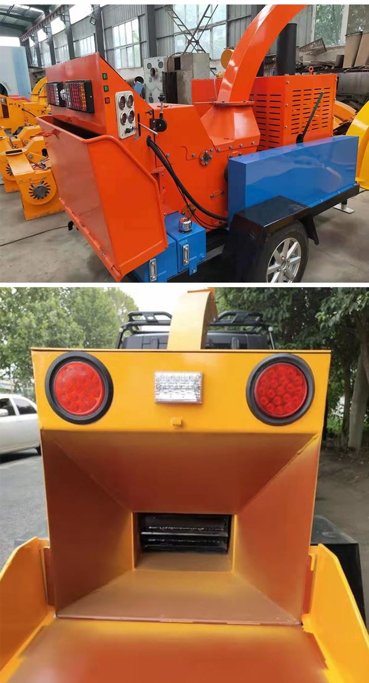 diesel engine tree branches shredder