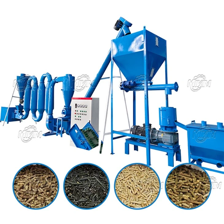 Linea di produzione di pellet di legno da biomassa da 300–500 Kg/h